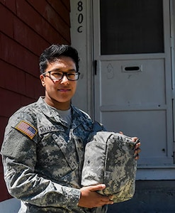 Spc. Julissa Maldonado, 21, a member of the Massachusetts National Guard, used her combat lifesaver training on May 7, 2017, rushing to aid her neighbor after he was shot and wounded in the arm.