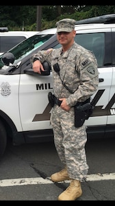 New York Army National Guard Sgt. Joseph Selchick, a military police Soldier with the National Guard’s 727th Military Police Law and Order Detachment, applied his military skills and experience to graduate from the Rockland County Police and Public Safety Academy in Pomona, New York, June 23, 2017. Selchick credits his military service for providing a foundation of experience for his success at the academy. 