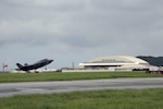 A U.S. Marine Corps F-35B Lightning II aircraft with Marine Fighter Attack Squadron 121, Marine Aircraft Group 12, 1st Marine Aircraft Wing, conducted a training flight from Marine Corps Air Station Iwakuni to Kadena Air Force Base, Okinawa, June 26, 2017.  The Marines with VMFA- 121 worked alongside Airmen with the 18th Wing. This event marked the first time an F-35B Lightning II landed in Okinawa. 
