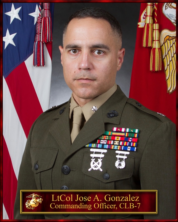 Lieutenant Colonel Jose A. Gonzalez > 1st Marine Logistics Group > Leaders