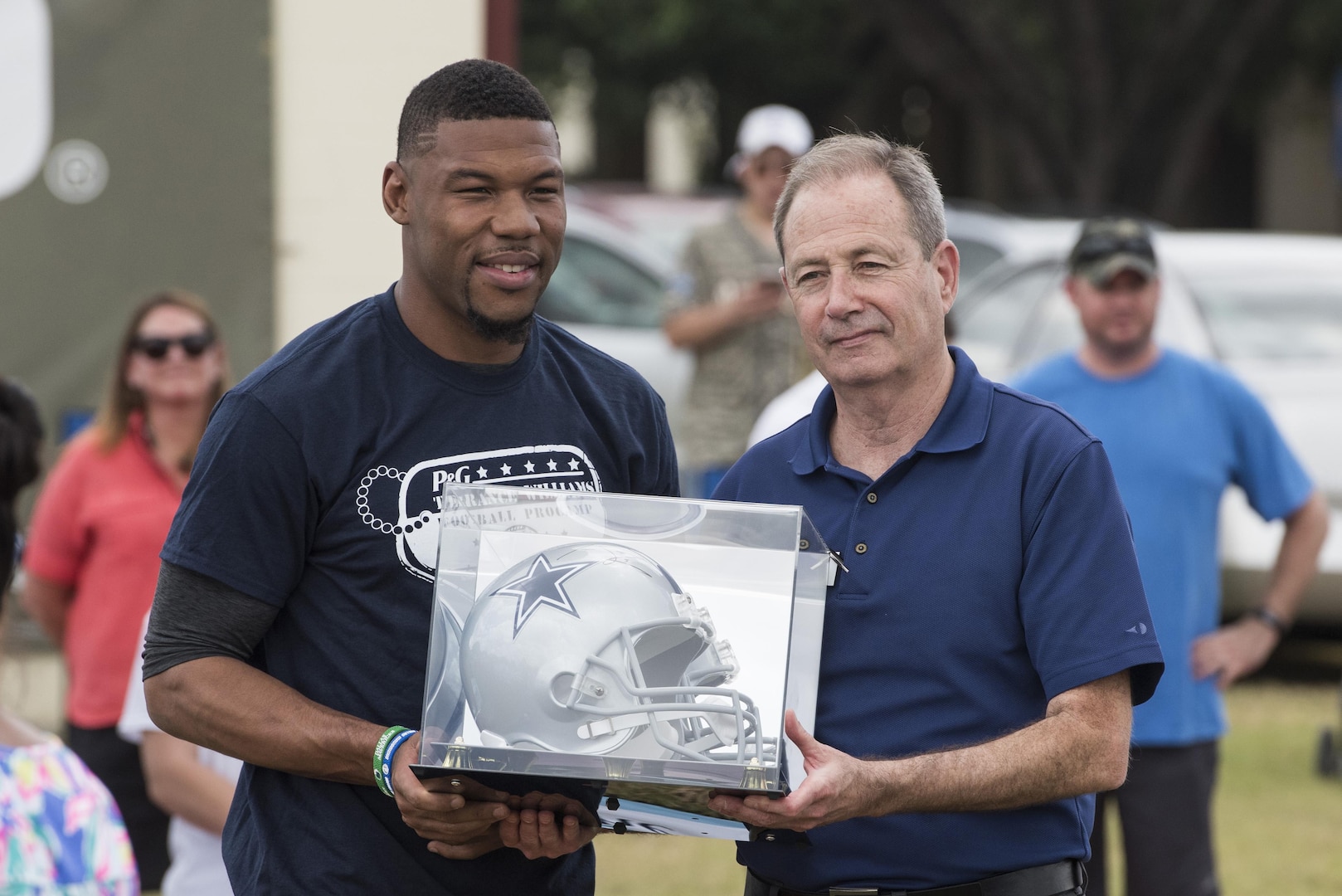 Cowboys receiver hosts football camp at JBSA > Joint Base San Antonio > News