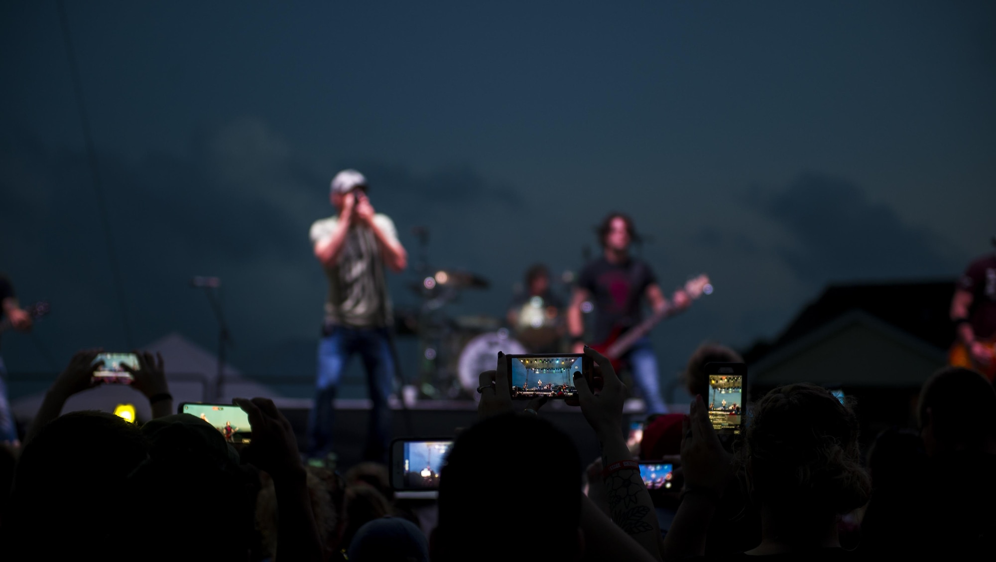 Rock Band 3 Doors Down performs for Air Commandos during Freedom Fest at Hurlburt Field, Fla., June 27, 2017. Events like Freedom Fest are designed to build resilience at Hurlburt Field, the most deployed base in the Air Force, by focusing on family and friends while celebrating our nation's independence.