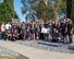Members of the 60th Security Forces Squadron, California Department of Corrections prison facility in Solano County, and Special Olympics athletes pose for a photo in Vacaville, Calif., June 22, 2017. The defenders ran “The Flame of Hope” Special Olympics Torch from Travis Air Force Base, Calif., to the prison. The event brings local law enforcement together from Solano County to show their support for the Special Olympics. (U.S. Air Force photo by Louis Briscese)