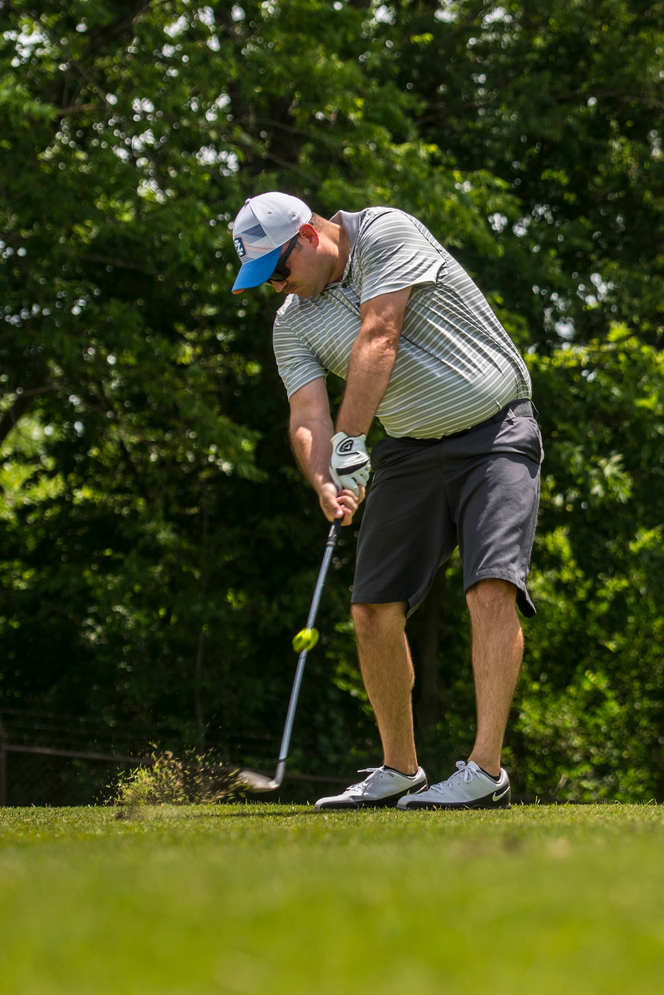The Scott Air Force Base Cardincal Creek Gold Course held a Centennial Golf Classic Four Person Scramble to celebrate the 100th anniversary of Scott AFB, June 23, 2017. Appromimately 144 players signed up and received a Green Fee, Cart, Sleeve of Centennial Golf Balls and Dinner. The groups golfed 18 holes and competed against each other for closest to the pin(s), closest to the line and the logest drive. (U.S. Air Force photos/Senior Airman Tristin English)