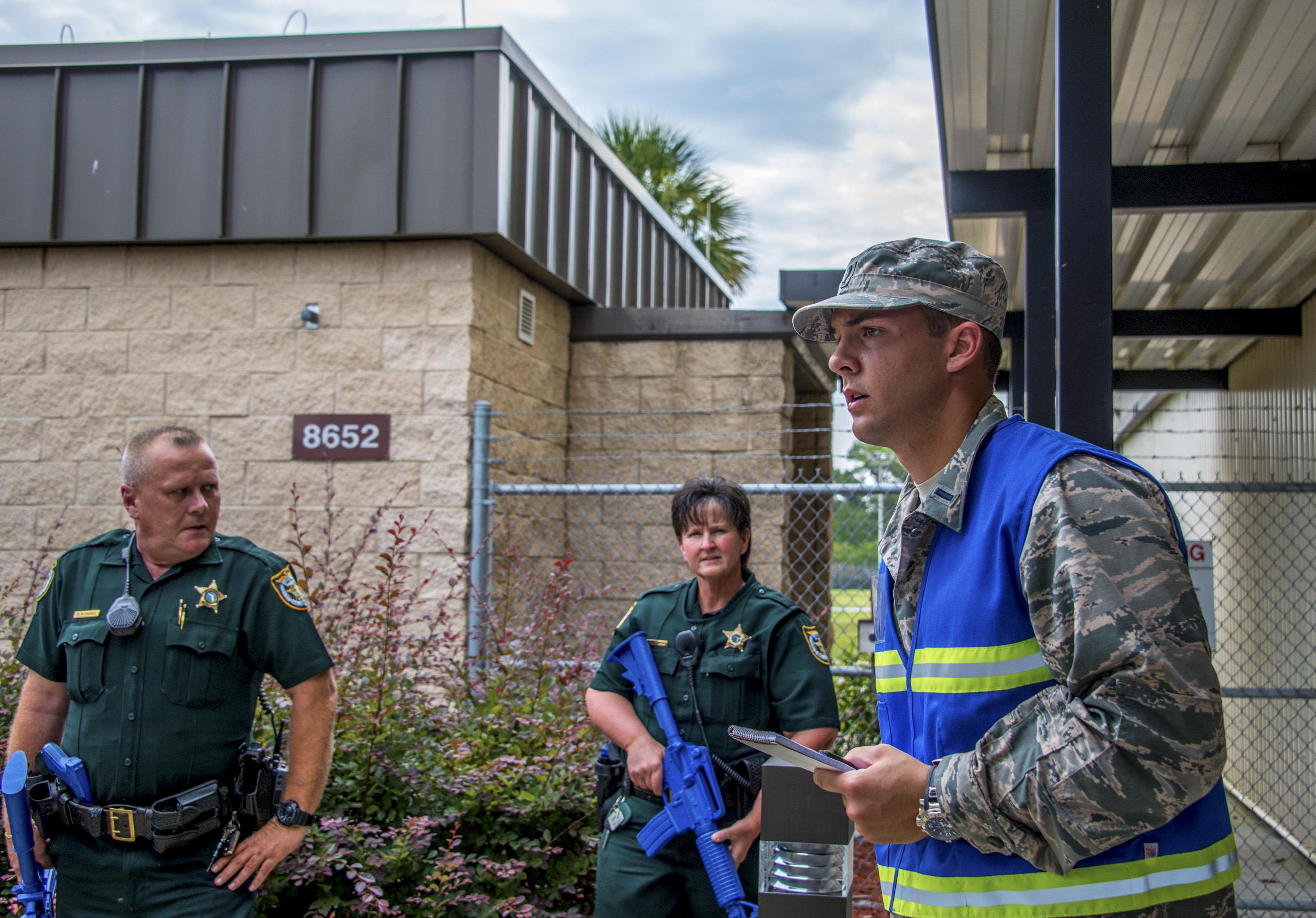 Base, civilian agencies respond in remote active shooter training