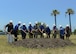 Members of the San Felipe Del Rio Consolidated Independent School District and local civic leaders join U.S. Air Force Col. Thomas Shank in breaking the ground for the future Science, Technology, Mathematics and Engineering Magnet Elementary School at Laughlin Air Force Base,Tx., June 23, 2017. Building this school base will allow students to have direct access to mentors that work in the STEM career field.