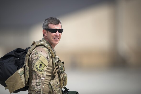 Col. Thomas Kunkel, 23d Wing commander, prepares for his final flight as the commander, June 27, 2017, at Moody Air Force Base, Ga. The fini-flight is a long-standing Air Force tradition that occurs when a pilot departs from the base. Upon completion of their final flights, military aviators are hosed down with water or champagne by their family and friends before they depart their unit. (U.S. Air Force photo by Staff Sgt. Ryan Callaghan)