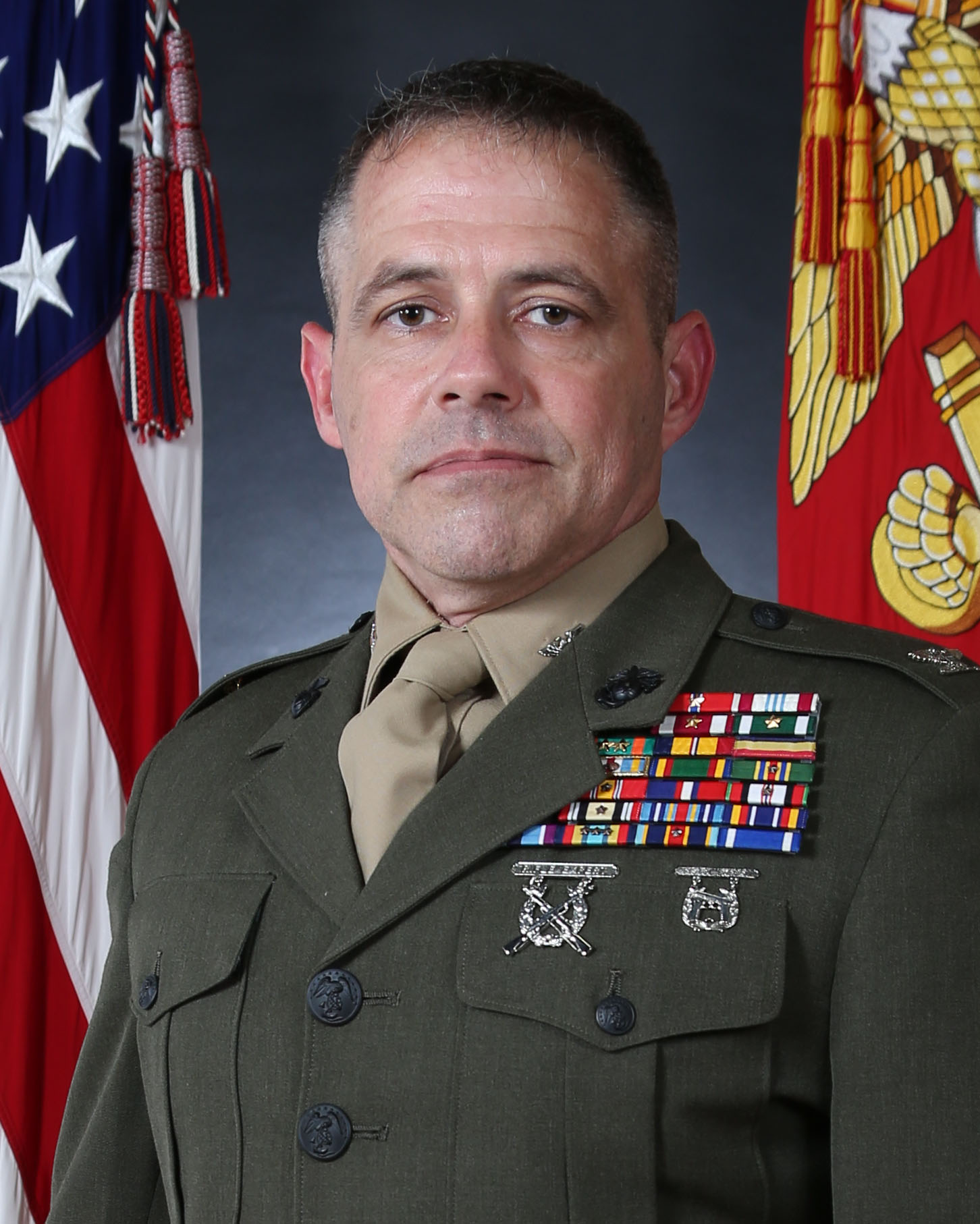 Colonel James H. Bain, Commanding Officer, Marine Corps Engineer School