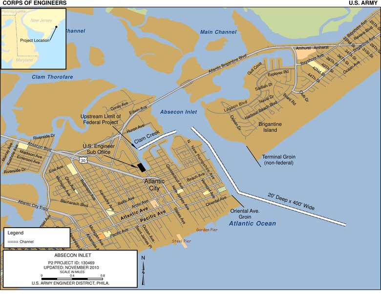 Absecon Inlet Project Index Map