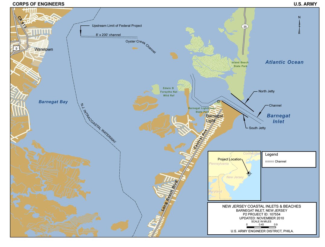 Barnegat Inlet Project Index Map