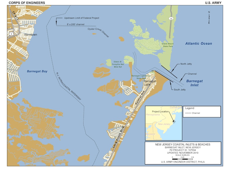 Barnegat Inlet Project Index Map