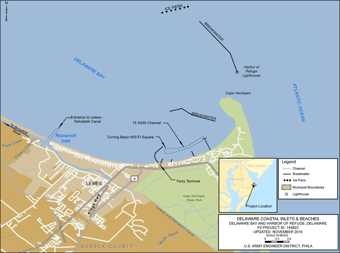 Harbor of Refuge Project Index Map