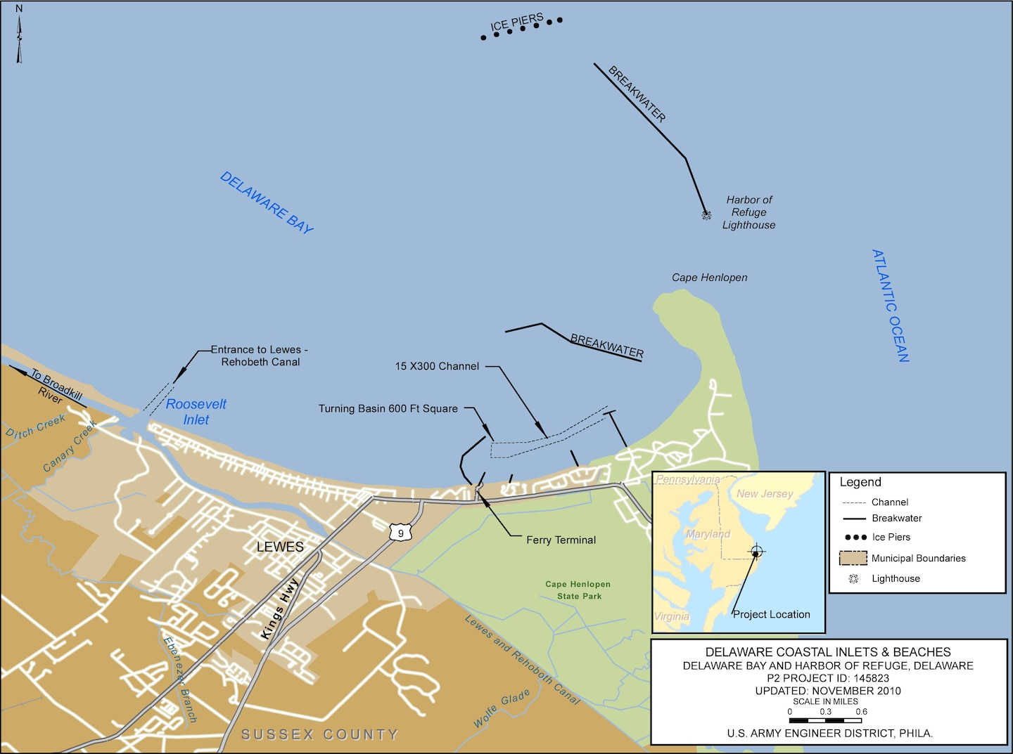 Harbor of Refuge Project Index Map