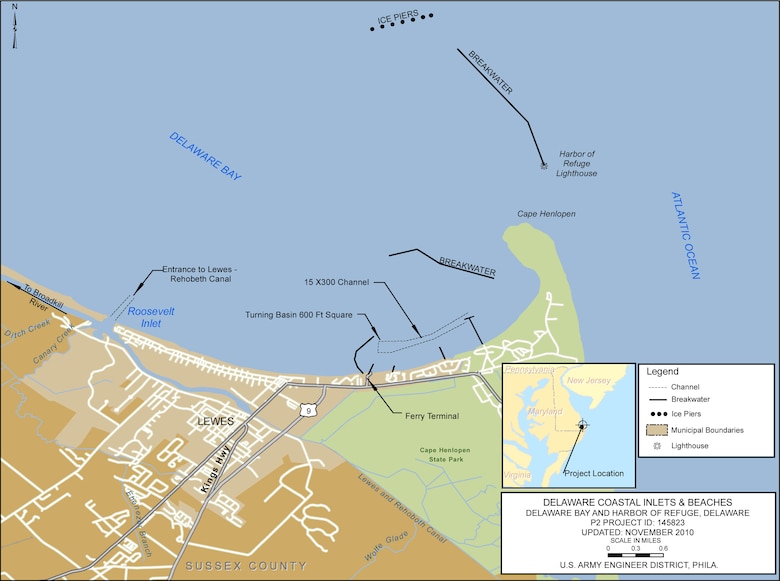 Harbor of Refuge Project Index Map