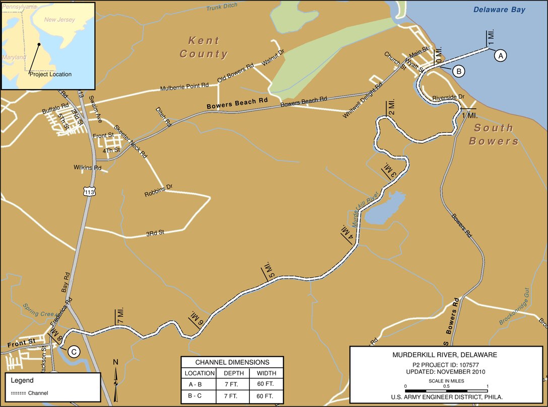 Murderkill River Project Index Map