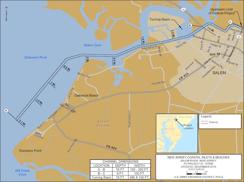 Salem River Project Index Map