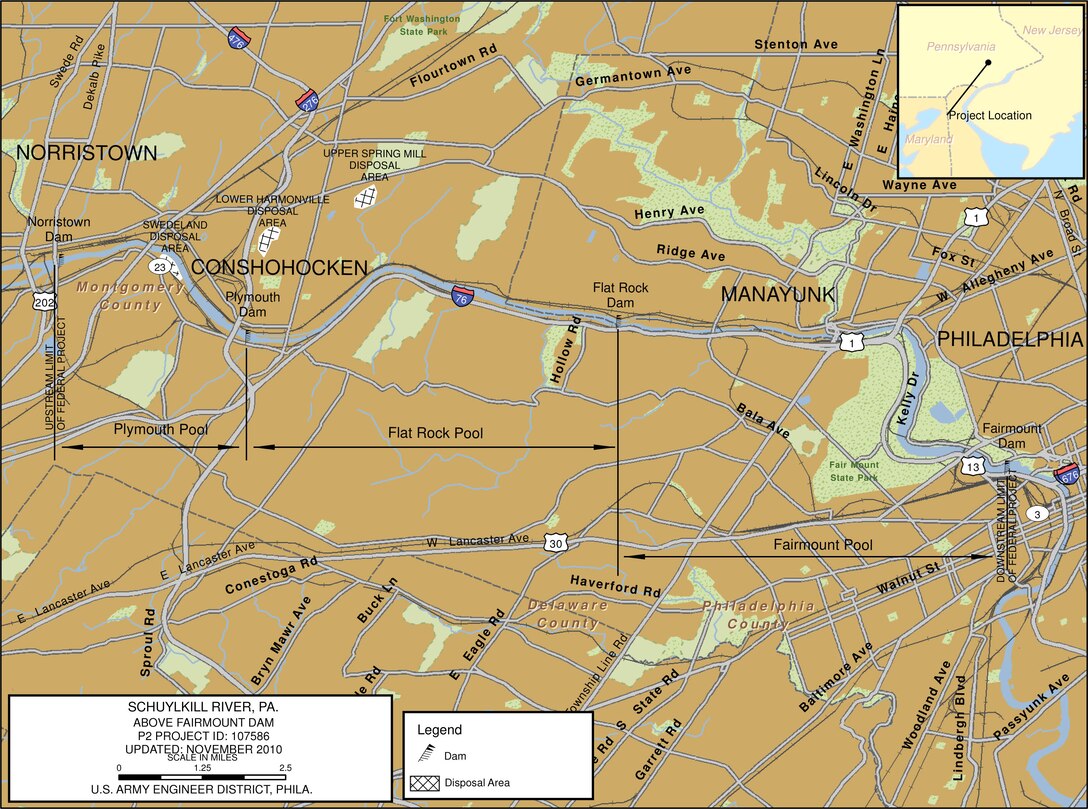 Schuylkill River Project Index Map