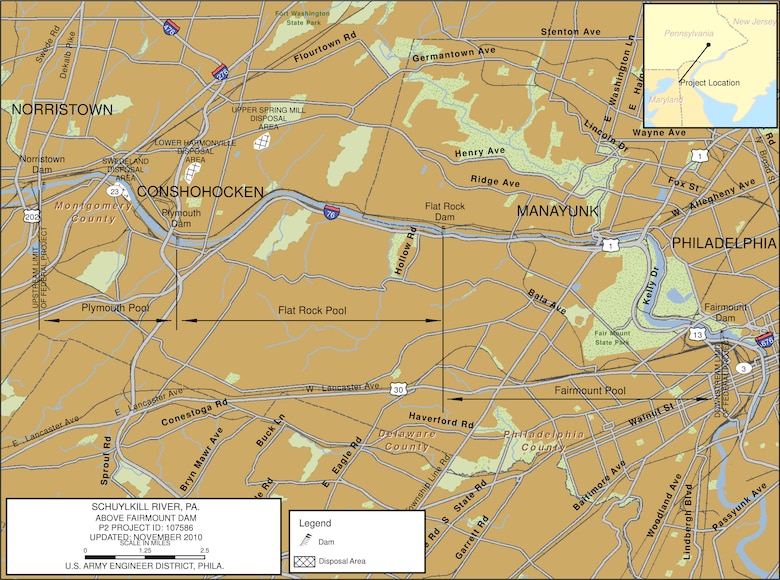 Schuylkill River Project Index Map