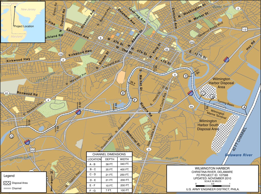 Wilmington Harbor Project Index Map