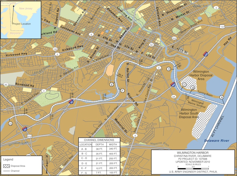 Wilmington Harbor Project Index Map