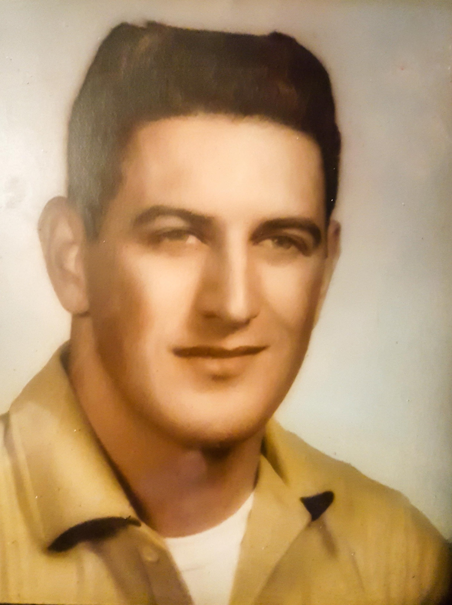 U.S. Air Force Airman Second Class Roy Lee Hursey poses for an official photo circa 1961. Hursey lost his life in the line of duty after a KC-135 Stratotanker crashed into the guard post he was manning shortly after takeoff.  

(U.S. Air Force courtesy photo) 
