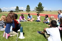 Children attending the Summer Enrichment Program socialize each other at Schriever Air Force Base, Colorado, Monday, June 26, 2017. This year marks the second time the base hosted this program.(U.S. Air Force photo/Senior Airman Arielle Vasquez)