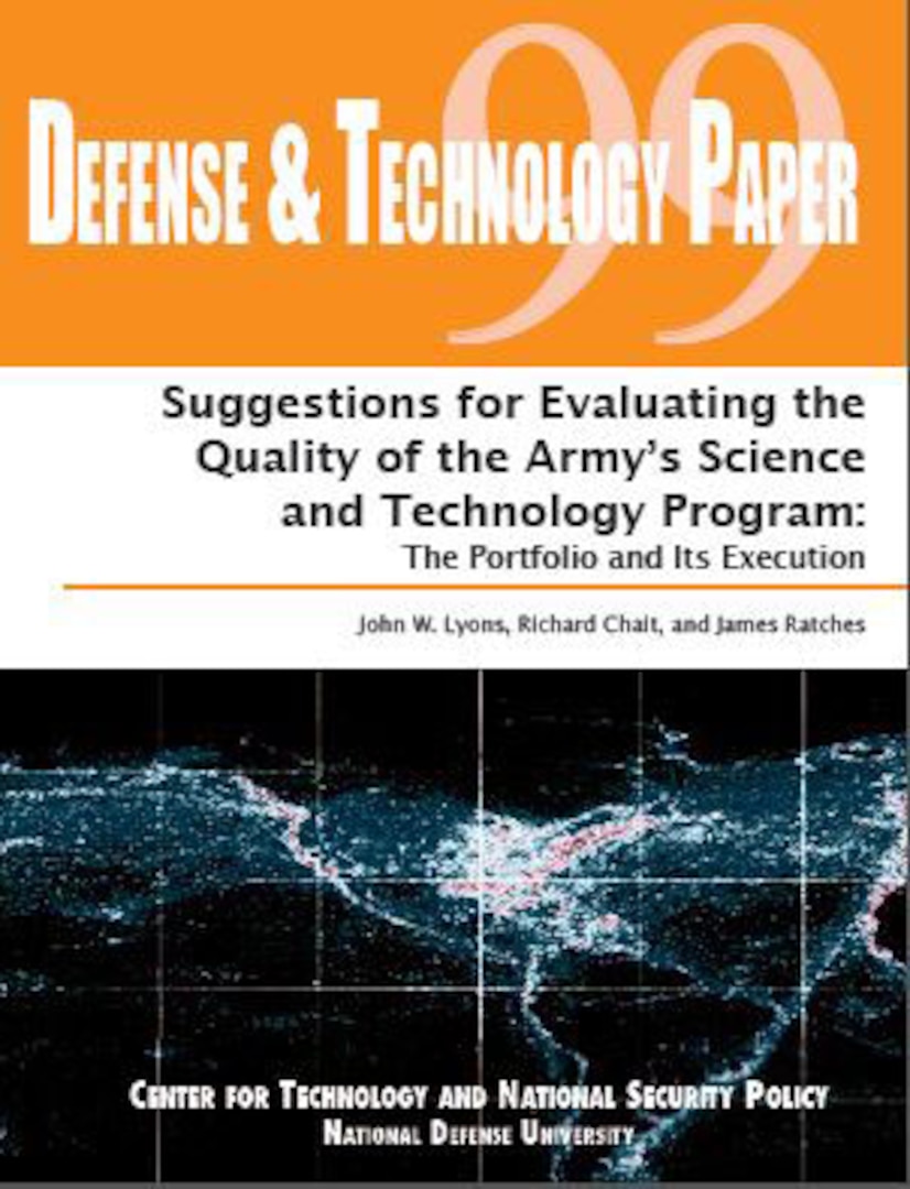 DTP-099: Suggestions for Evaluating the Quality of the Army’s Science ...