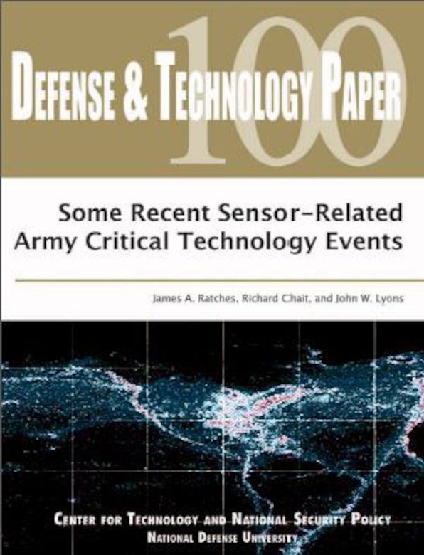 DTP-100: Some Recent Sensor – Related Army Critical Technology Events ...