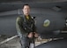 Maj. John R. Widmer, 314th Fighter Squadron flight commander and an F-16 instructor pilot, poses for a photo prior to flying in an F-16 Fighting Falcon at Holloman Air Force Base, N.M. June 23, 2017. Widmer was recently recognized as the Air Force’s Fighter Instructor Pilot of the Year for his exemplary performance in and out of the jet. (U.S. Air Force photo by Airman 1st Class Alexis Docherty)