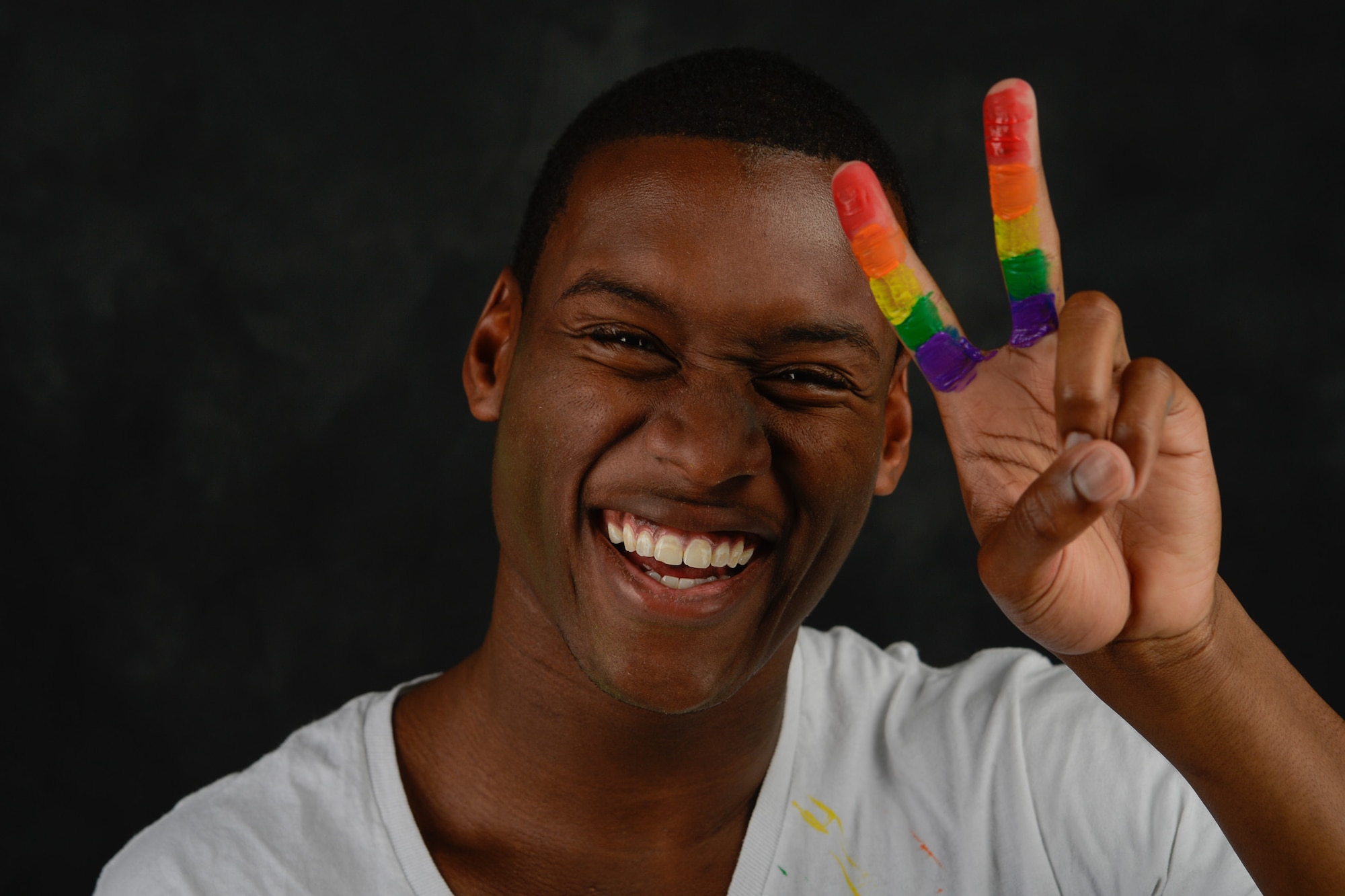 “I celebrate Pride because when I finally came out as gay, I felt myself become complete. I am able to fully express myself in ways I would have never been able to before. However, I am more than just gay. I am goofy regular ‘ole guy and a whole bunch other things that sums me up!” – U.S. Air Force Airman 1st Class Keith Rowe, 86th Logistics Readiness Squadron traffic management journeyman 