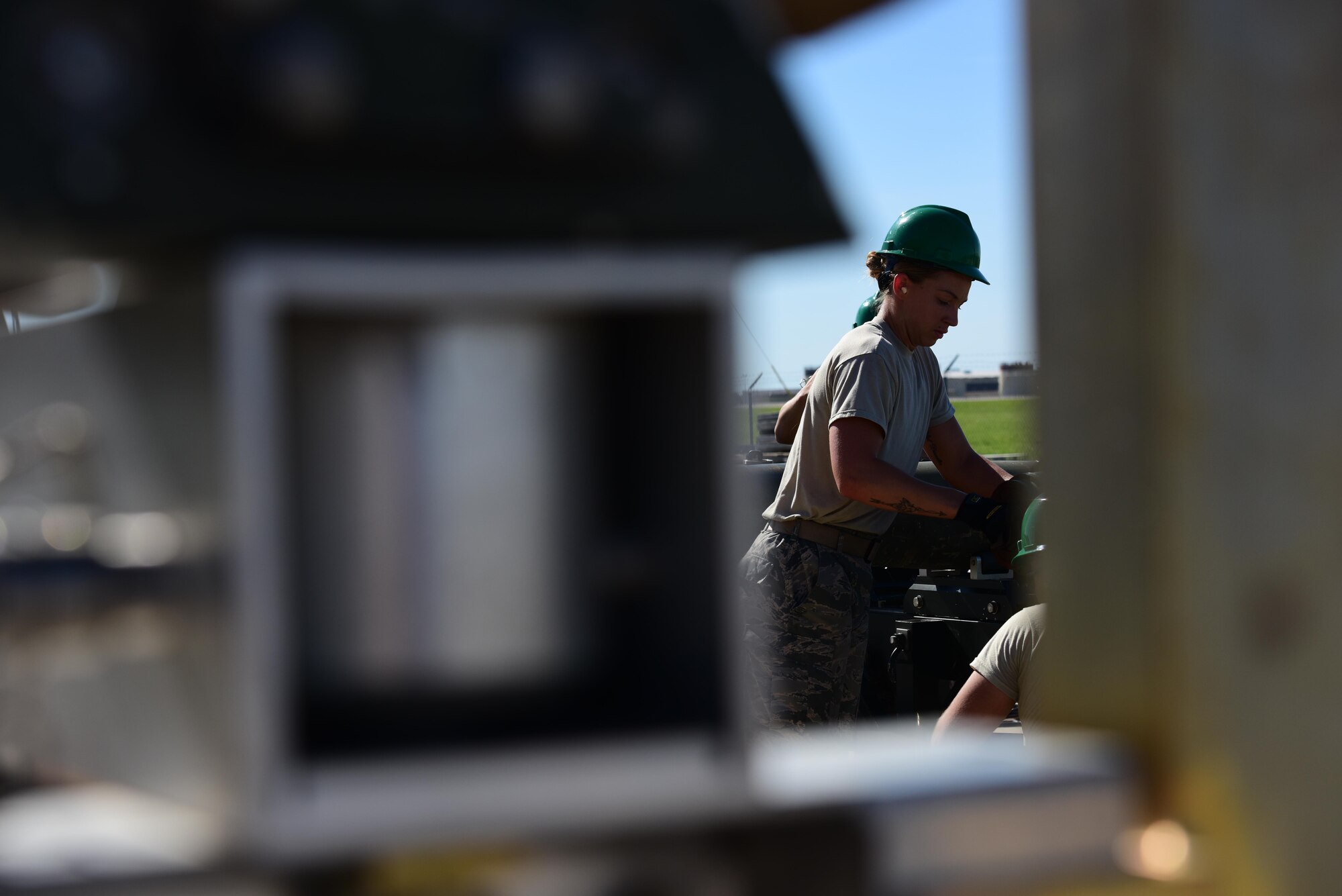 Members of the 509th Munitions Squadron participate in Global Strike Challenge (GSC) at White­man Air Force Base, Mo., June 20, 2017. Airmen are hand-selected to compete in GSC from their units. 