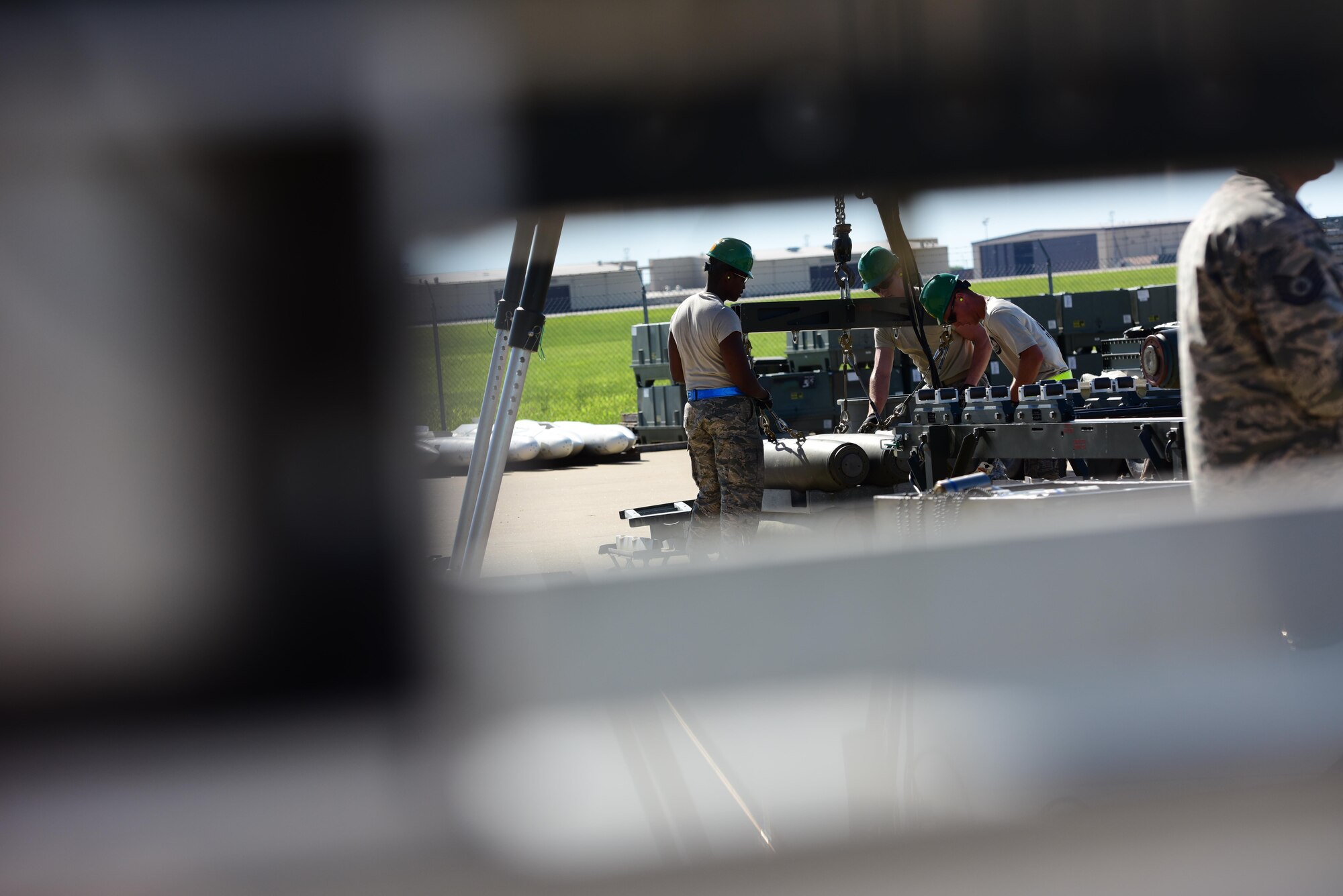 Members of the 509th Munitions Squadron participate in Global Strike Challenge (GSC) at White­man Air Force Base, Mo., June 20, 2017. Airmen are hand-selected to compete in GSC from their units. 