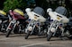 Montgomery County Sherriff Department cruisers and American Legion motorcycles line a parking lot on Maxwell Air Force Base, Ala., during Motorcycle Safety Day, June 27, 2017. Motorcycle Safety Day was held to have multiple cycle riders from throughout base come together and focus on how to become a safer and better rider. (US Air Force photo/Melanie Rodgers Cox/Released)