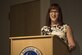 Allyson Robinson, human rights activist, speaks during a Lesbian, Gay, Bisexual and Transgender Pride Month special observance titled ‘LGBT: I am an American Airman’ at Joint Base Andrews, Md., June 29, 2017. Robinson talked about her life as a military member and her journey during her transition from male to female. (U.S. Air Force photo by Airman 1st Class Valentina Lopez)