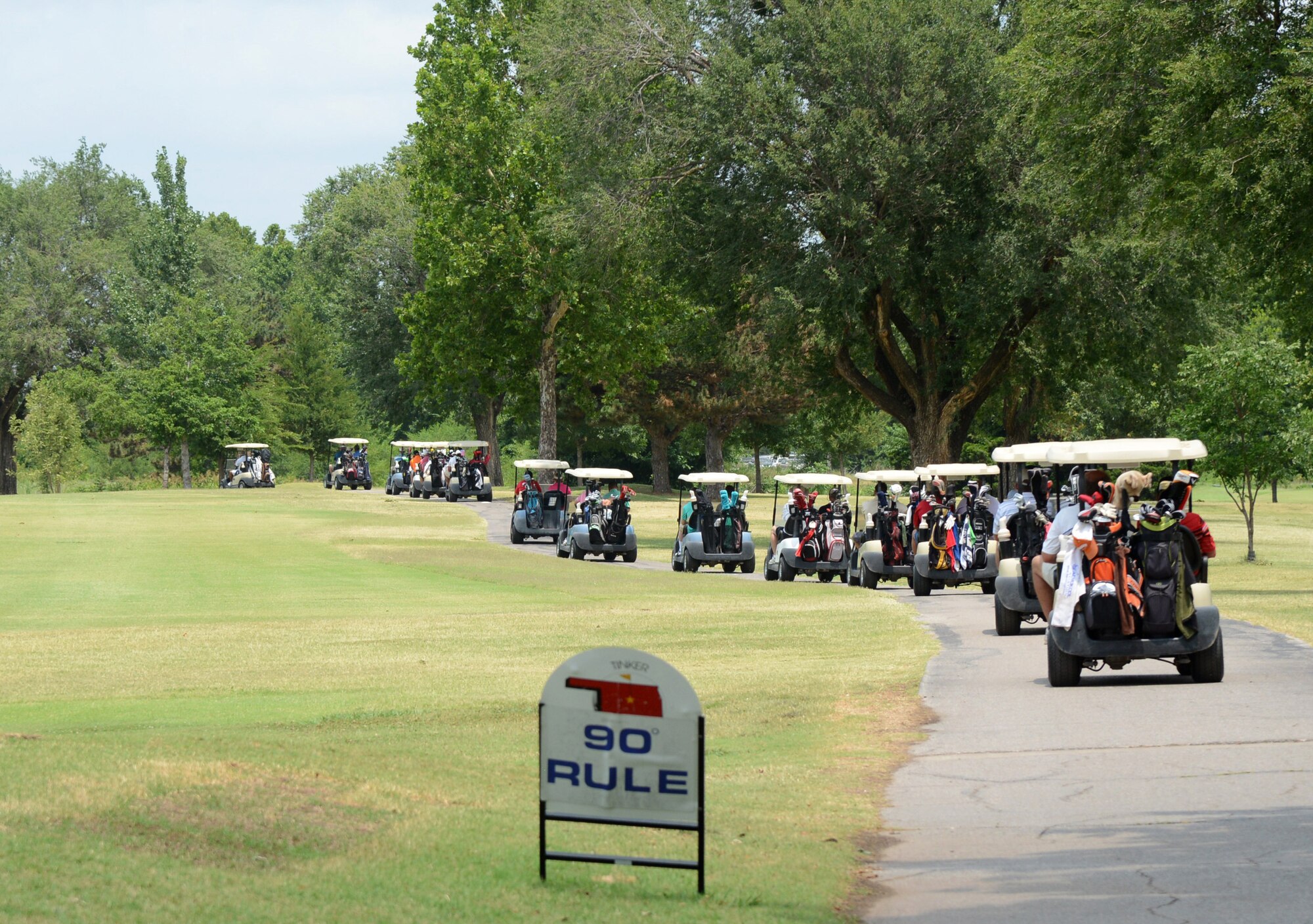 Approximately 232 men and women participated in Tinker's 75th Anniversary 4-Person Scramble Golf Tournament June 23 at the Tinker Golf Course.