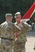 U.S. Army Reserve Command Sgt. Maj. Dennis Law accepts the colors from Brig. Gen. Daniel J. Christian, commander, 412th Theater Engineer Command, during a change of responsibility ceremony at the George A. Morris Army Reserve Center in Vicksburg, Miss., June 10, 2017. Law takes over the Command’s top enlisted position from Command Sgt. Maj. Richard Castelveter who retires after more than 35 years of honorable service. (U.S. Army Reserve Photo by Sgt. 1st Class Clinton Wood)