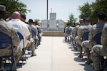 The Tactical Air Control Party Reunion Memorial outside the 353rd Battlefield Airmen Training Squadron at the Joint Base San Antonio-Lackland Medina Annex is rededicated June 23, 2017. The ceremony was held to pay special tribute to those who have paid the ultimate sacrifice while serving as a part of TACP or in direct support of those who do. 