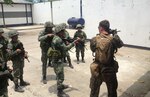 In this file photo, U.S. and Philippine Marines Practice Urban Warfare Techniques for Maritime Training Activity Sama Sama exercise 2017.   

