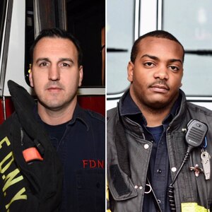 New York Army National Guard Chief Warrant Officer 3, Joseph McCarthy (left) and Sgt.  Yaanique Scott-- who are both members of the  Fire Department New York-- were members of the Army National Guard aircrew who managed to save one life when a fiery plane crash occurred on Long Island on Sunday, Feb. 26.