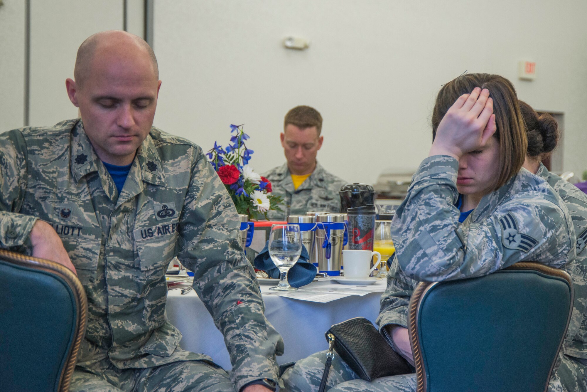 Scott hosted a National Prayer Breakfast on Feb. 24 with the theme of “Faith worked 100 years ago and faith works now.” The guest speaker for the event was Maj. Gen. Dondi Costin, Headquarters U.S. Air Force chief of chaplains. During the event Costin said, “Faith worked 3,000 years ago, the same way it worked 100 years ago, it will work 3,000 years from today and the message is this: God has designed us in such a way that we can overcome. God wants to be your resource if you’ll let him be. Faith works. What I encourage you to do is, work your faith.”