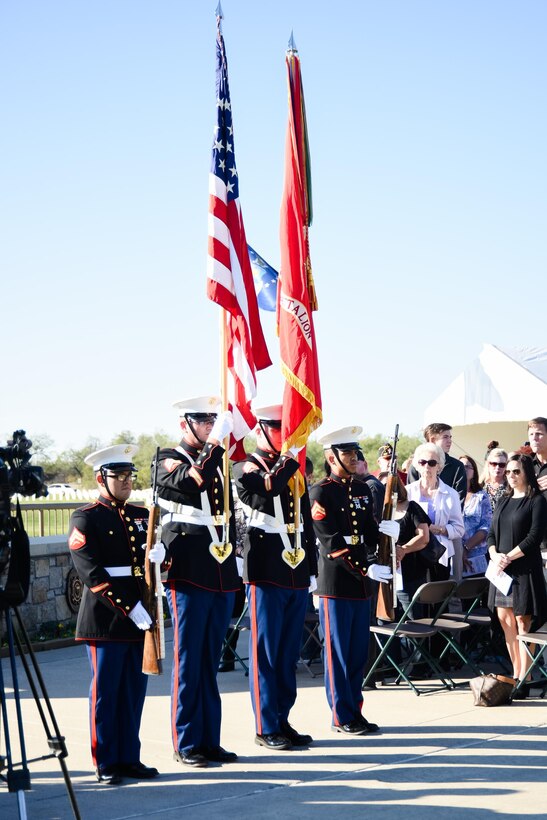 Major General Richard Scobee, Tenth Air Force Commander, delivered the keynote remarks at the DFW National Cemetery for Veterans Day. 