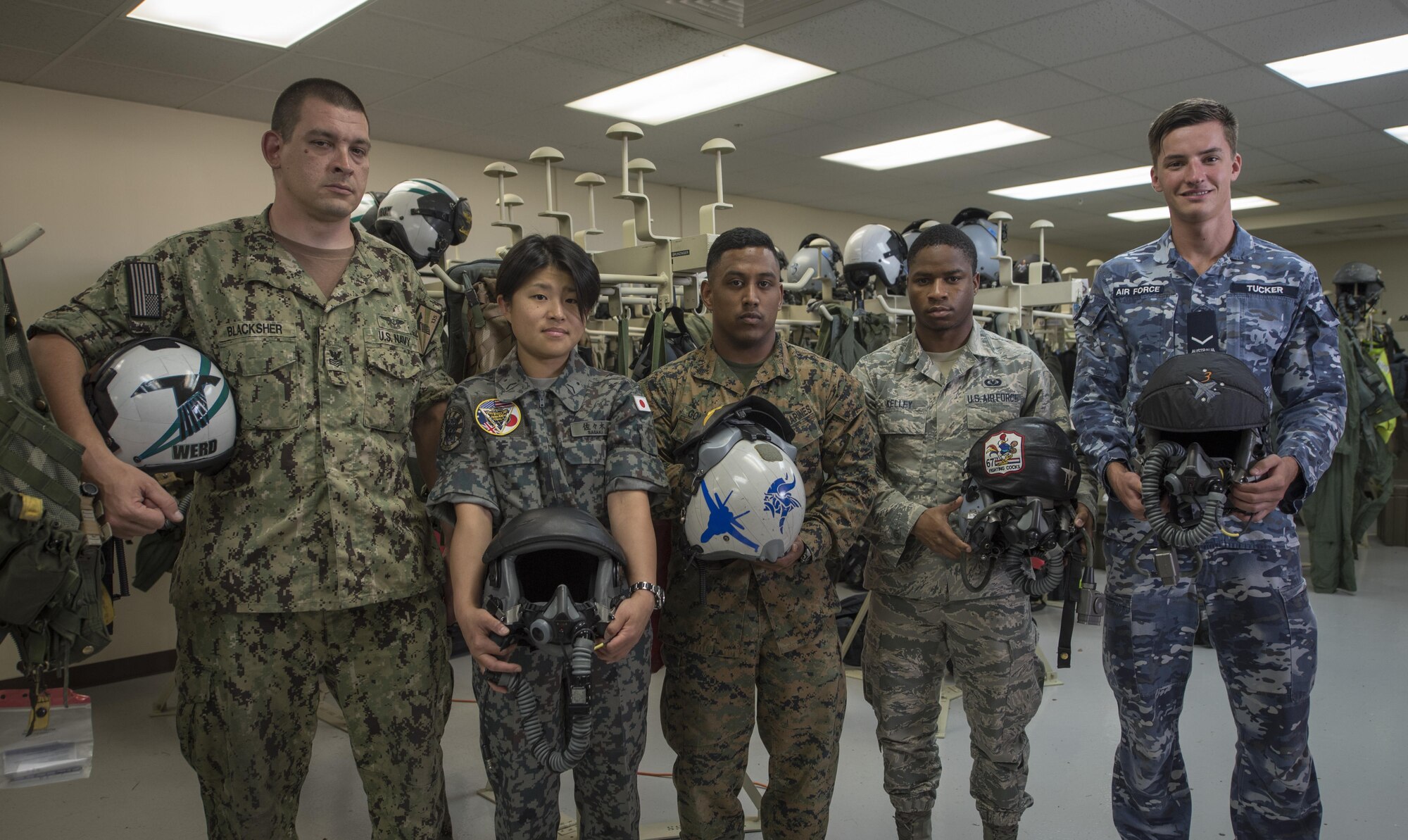 U.S. Air Force Airman 1st Class Joshua Tuckett, 18th Operations Support Squadron weather technician, is on Andersen Air Force Base, Guam, to participate in annual Exercise Cope North. Tuckett is responsible for providing essential weather information to aircrew and mission planers before every flight. Members of Kadena Air Base, Japan, are among 2,700 U.S. Airmen, Sailors and Marines who are training alongside approximately 600 combined JASDF and Royal Australian Air Force service members. (U.S. Air Force photo by Senior Airman John Linzmeier)