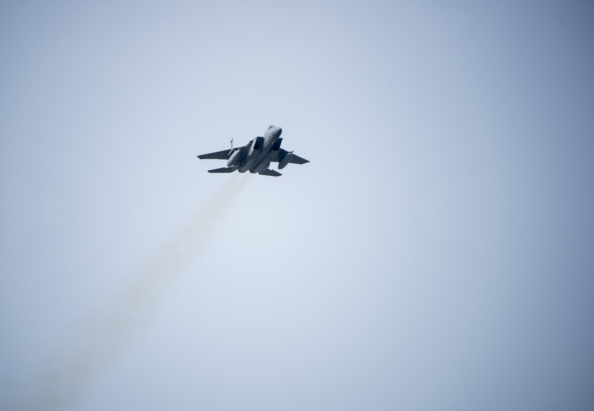 A 44th Fighter Squadron F-15C Eagle takes off March 2, 2017, from Kadena Air Base, Japan. The 44th Fighter Squadron on Kadena AB is one of two fighter squadrons stationed at the U.S. Air Force’s largest combat wing. (U.S. Air Force photo by Senior Airman Omari Bernard/Released)