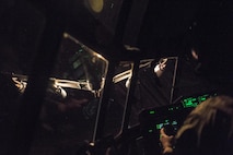 A U.S. Air Force MC-130J Commmando II flies into position to be refueled by a  KC-135 Stratotanker during Emerald Warrior at Hurlburt Field, Fla., Feb. 28, 2017. Emerald Warrior is a U.S. Special Operations Command exercise during which joint special operations forces train to respond to various threats across the spectrum of conflict. (U.S. Air Force photo by Staff Sgt. Corey Hook)