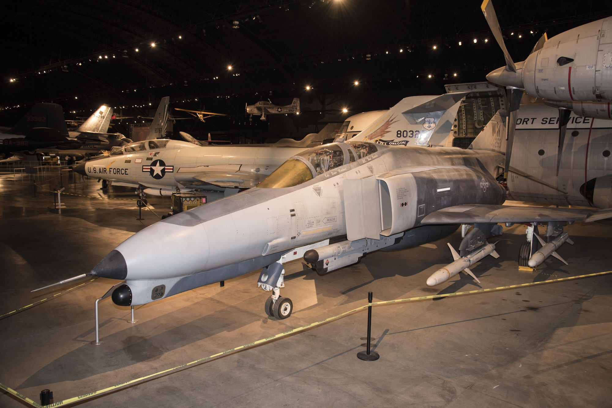 DAYTON, Ohio -- McDonnell Douglas F-4G Wild Weasel in the Cold War Gallery at the National Museum of the United States Air Force.  (U.S. Air Force photo by Ken LaRock)