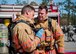 Firefighters with the 96th Civil Engineer Group, check their equipment during an exercise at the 7th Special Forces Group (a) compound Feb. 23 at Eglin Air Force Base, Fla. The simulated detonation scenario tested firefighters, security forces and medical emergency response personnel agencies among others. (U.S. Air Force photo/Ilka Cole) 