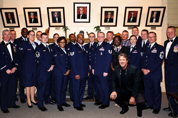 Airmen of the 307th Bomb Wing joined Barry Regula, the 93rd Bomb Squadron honorary commander and general manager of Margaritaville Resort and Casino, during the Shriners’ Mardi Gras Ball, Shreveport, La., Feb. 24, 2017.   The event, sponsored by Margaritaville Resort and Casino, helped children with special needs enjoy a night of fun and dancing to celebrate the Mardi Gras season.  The Airmen joined in helping to escort the children.   (Courtesy photo/released)
