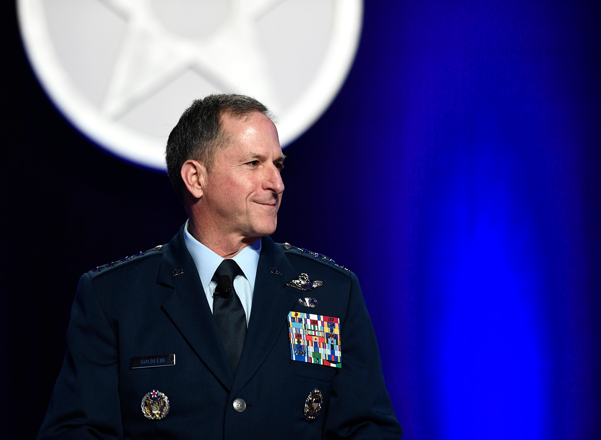 Air Force Chief of Staff Gen. David L. Goldfein gives his "Air Force Update," at the Air Force Association Air Warfare Symposium March 2, 2017, in Orlando, Fla. (U.S. Air Force photo/Scott M. Ash)