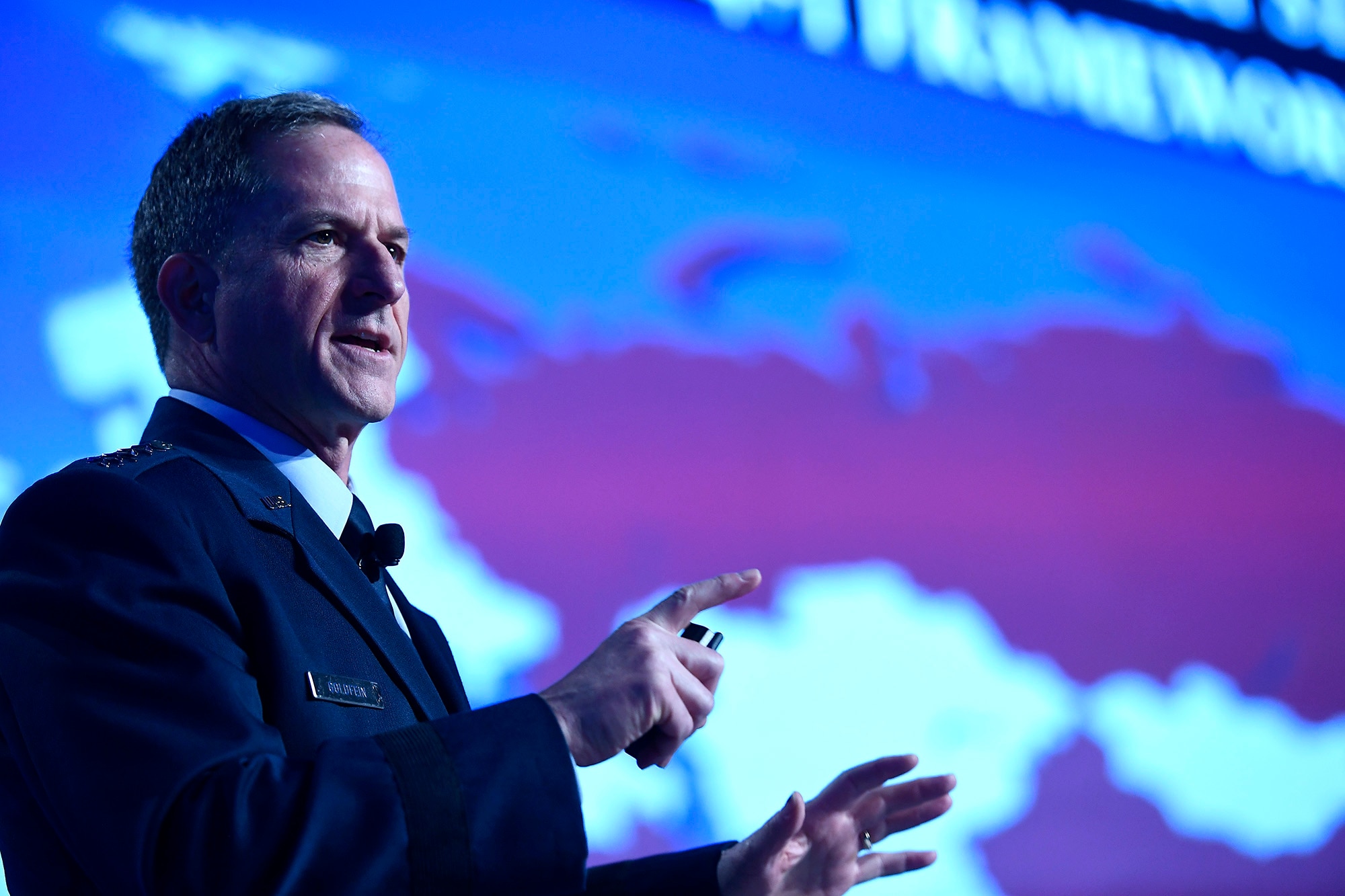 Air Force Chief of Staff Gen. David L. Goldfein gives his "Air Force Update," at the Air Force Association Air Warfare Symposium March 2, 2017, in Orlando, Fla. (U.S. Air Force photo/Scott M. Ash)