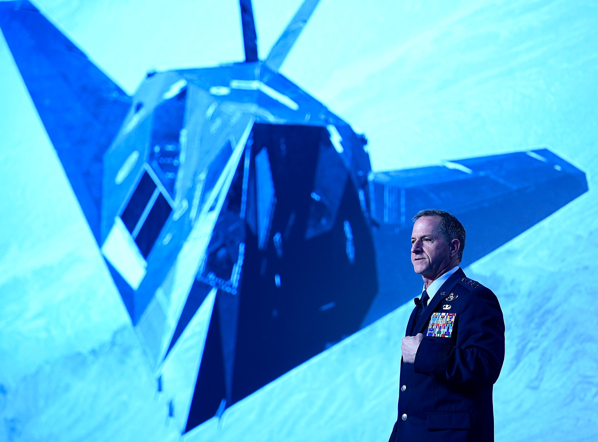 Air Force Chief of Staff Gen. David L. Goldfein gives his "Air Force Update," at the Air Force Association Air Warfare Symposium March 2, 2017, in Orlando, Fla. (U.S. Air Force photo/Scott M. Ash)